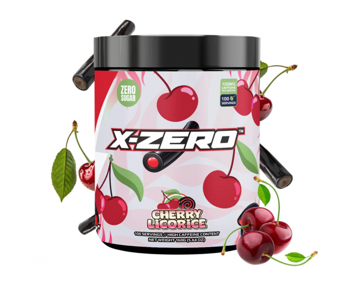X-Gamer X-Zero Cherry Licorice - 100 Serveringer
