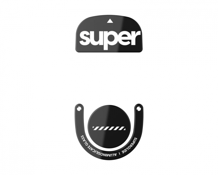Superglide Type‑S Versjon 2 Glass Skøyter Logitech Superlight 2 / X2 Superstrike - Svart