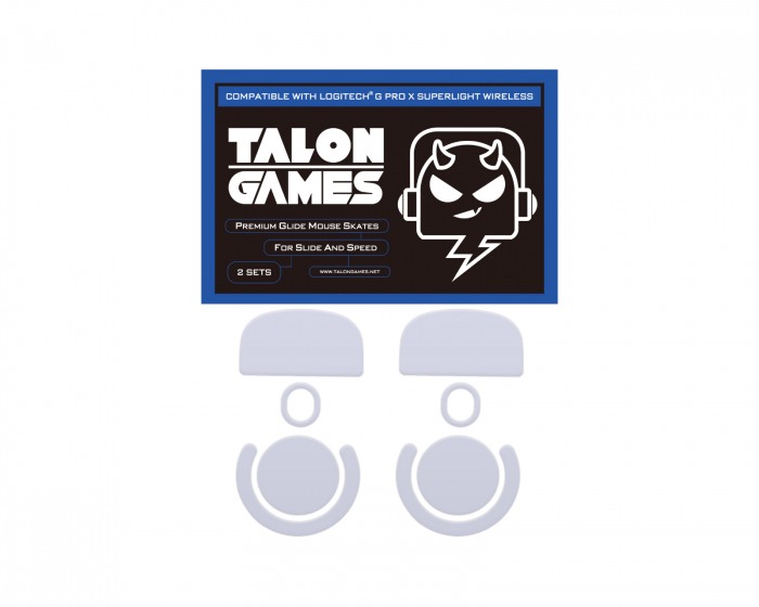TalonGames Mouse Skates for Logitech G PRO X SUPERLIGHT Wireless (Avrundede)