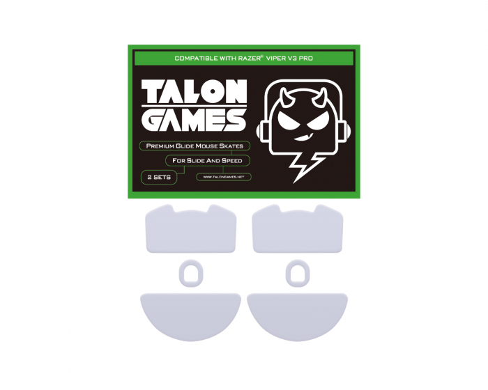 TalonGames Mouse Skates for Razer Viper V3 Pro (Avrundede)