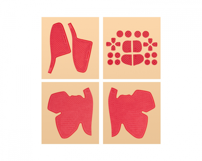 TalonGames Controller Grip Tape for PS5 DualSense Kontroller - Ultra Versjon - Rød