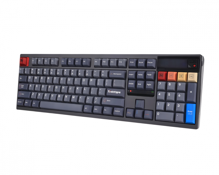 Ticktype DP104 ANSI-tastatur - Mecha Grey [Rye Linear]