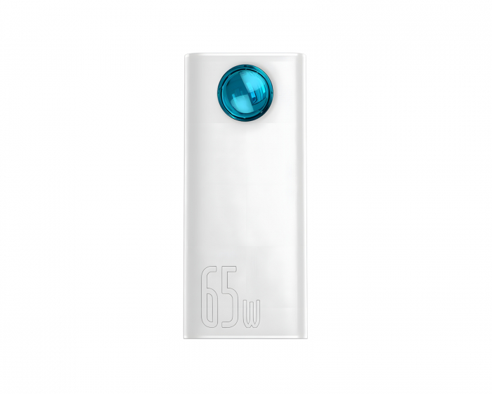 Baseus Amblight Powerbank 30000mAh, 4xUSB, USB-C, 65W - Hvit