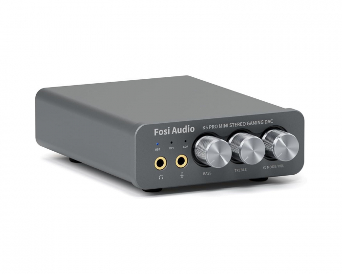 Fosi Audio K5 Pro Gaming DAC - Hodesettet Forsterker