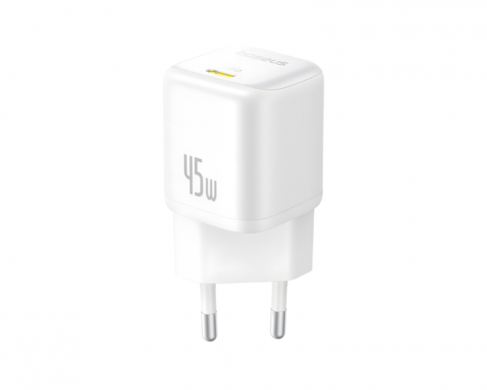 Baseus PicoGo GaN Hurtiglader 1C 45W - Hvit