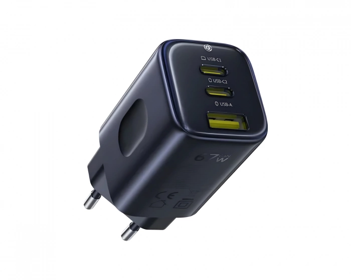 Baseus PicoGo AE11 Hurtiglader 2C+U 67W - Svart