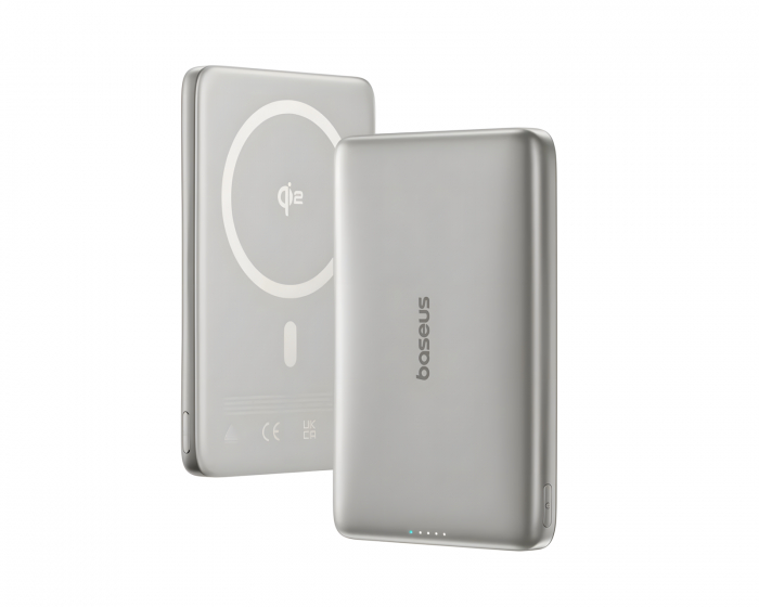 Baseus PicoGo AM41 Ultratynn Qi2 Magnetisk Powerbank 27W 10000mAh - Titan