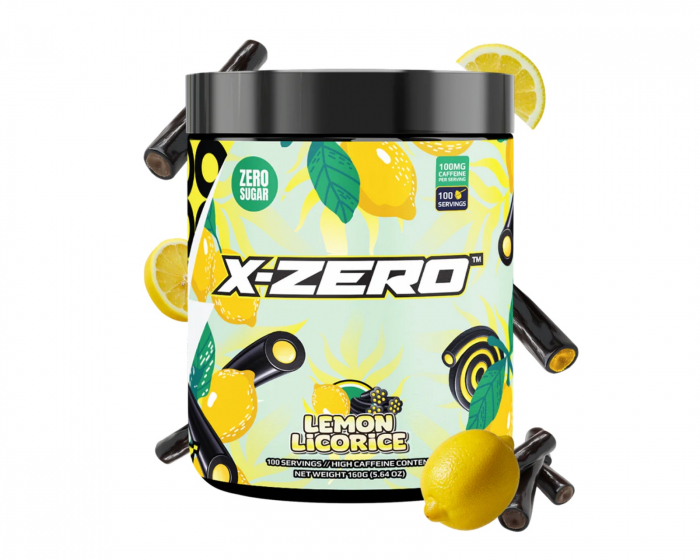 X-Gamer X-Zero Lemon Liquoric - 100 Porsjoner