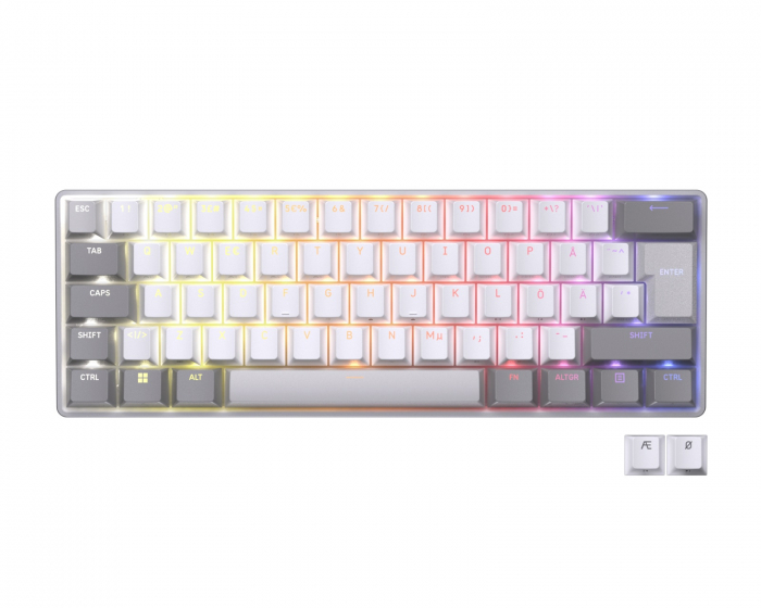 Corsair CLIPPER PRO MINI 60 HE Gamingtastatur [MGX HYPERDRIVE] - Hvit