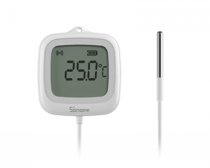Sonoff Temperatursensor ZigBee LCD med probe