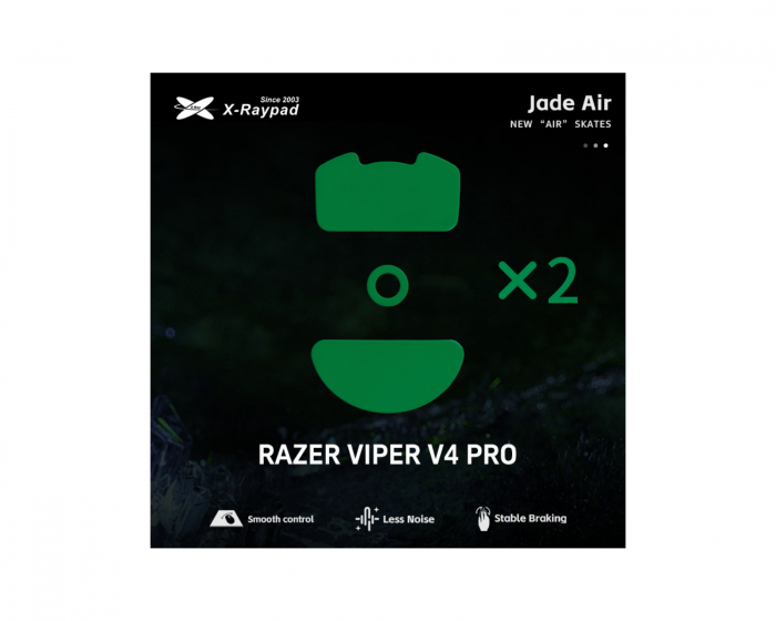 X-raypad Jade Air Mouse Skates til Razer Viper V4 Pro