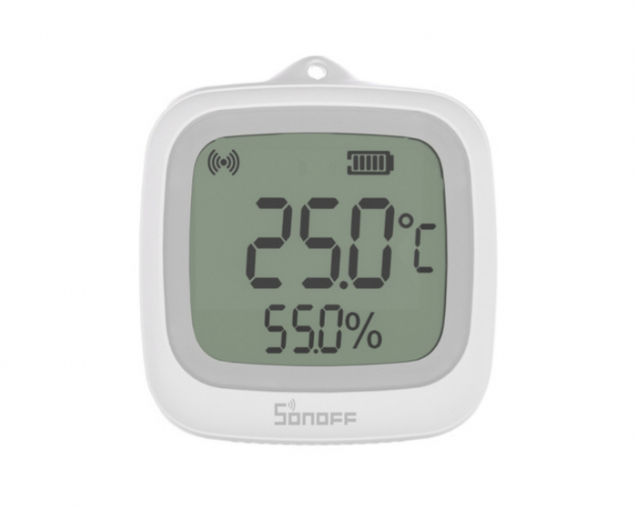 Sonoff ZigBee LCD temperatur- og fuktighetssensor