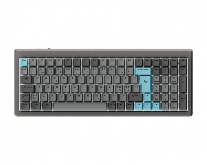 Ducky Cushion 98- 96% RGB Trådløst Gaming Tastatur - Nordisk ISO - [Shush Tactile]