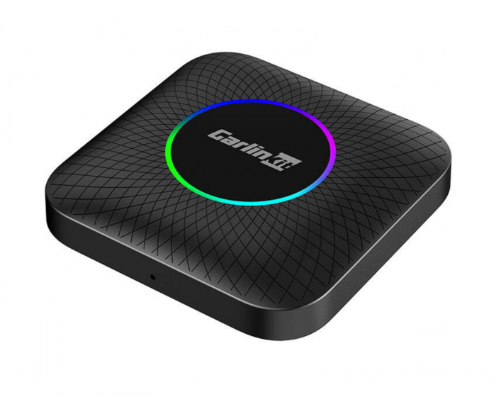 Carlinkit TBOX PLUS LED trådløs adapter, 4G/64G, Apple Carplay/Android Auto