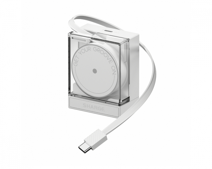 Sharge Uttrekkbar 65W-lader - Hvit