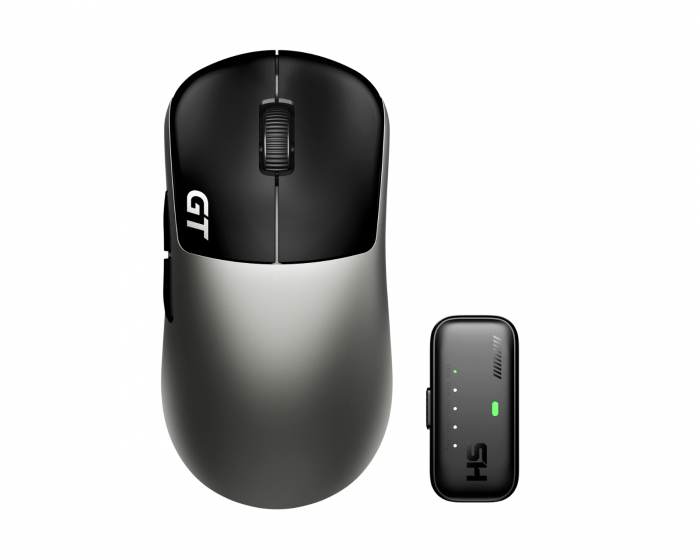 RAWM Leviathan V4 GT Dual 8K Trådløs Gamingmus - Gunmetal & Black