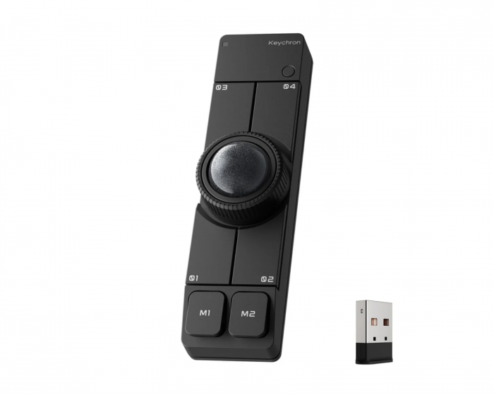 Keychron Nape Pro Trådløs Trackball Mus - Svart
