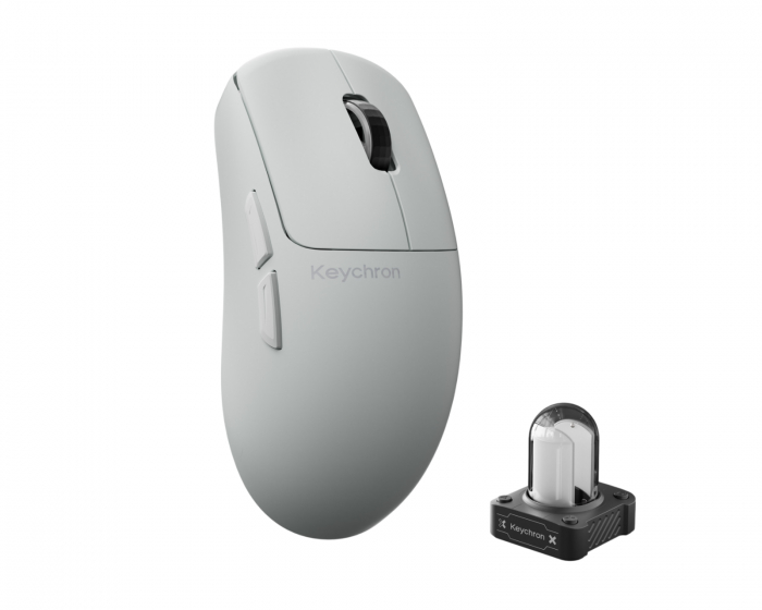 Keychron G6 HE 8K Trådløs Gamingmus - Hvit