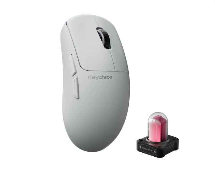 Keychron G6 HE 8K Trådløs Gamingmus - Hvit
