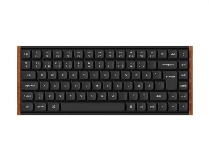 Keychron K3 Ultra SE 75% 8K Trådløst Tastatur - Wood Black [Milk POM Brown]
