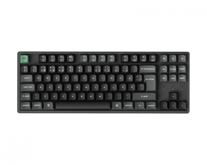 Keychron K8 Ultra 80% 8K Trådløst Tastatur - Svart [Keychron Apex Red]