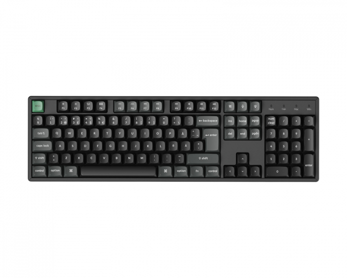 Keychron K10 Ultra 100% 8K Trådløst Tastatur - Svart [Keychron Apex Red]