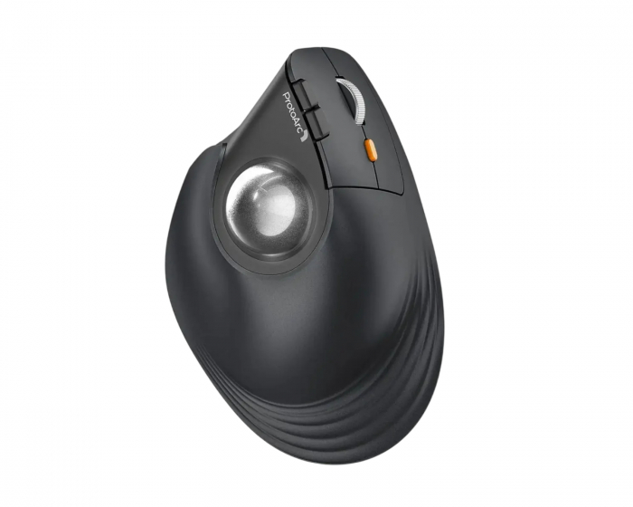 ProtoArc EM05 NL Vertikal Trådløs Trackball-mus - Svart/Grå