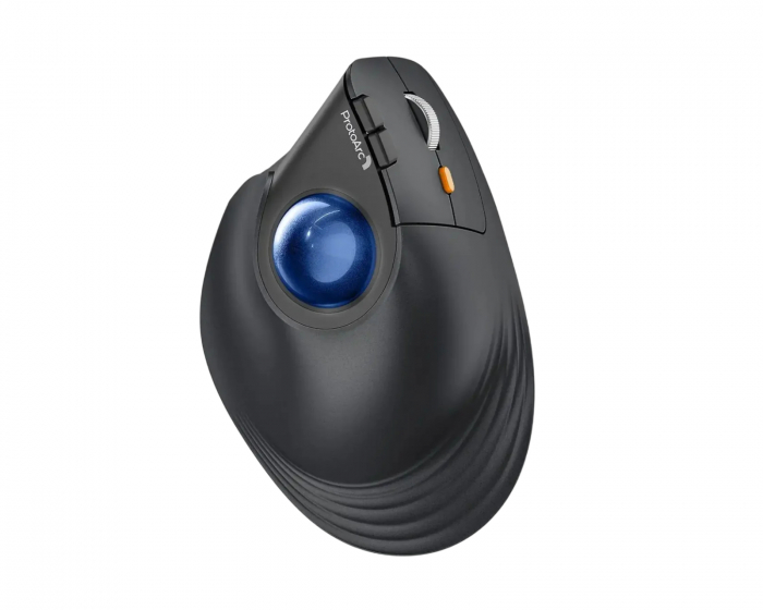 ProtoArc EM05 NL Vertikal Trådløs Trackball-mus - Svart/Blå