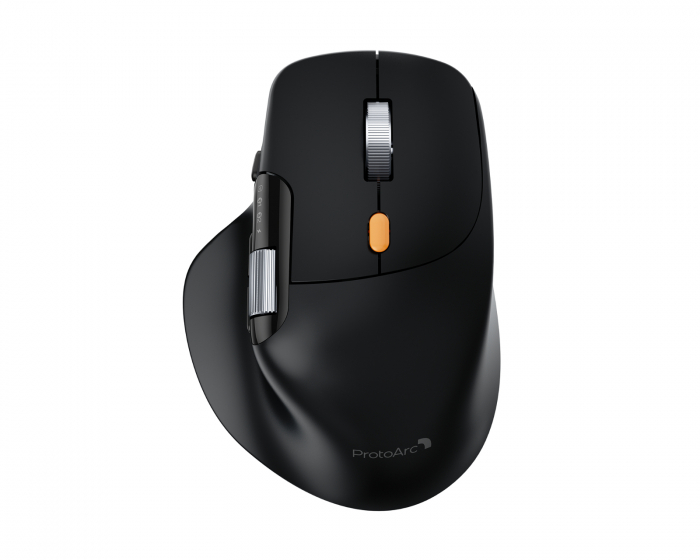 ProtoArc EM25 Fast-Scroll Ergonomisk Mus - Sort
