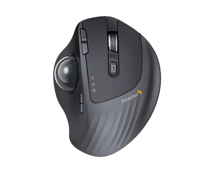 ProtoArc EM01 NL Trådløs Ergonomisk Trackball Mus - Sort