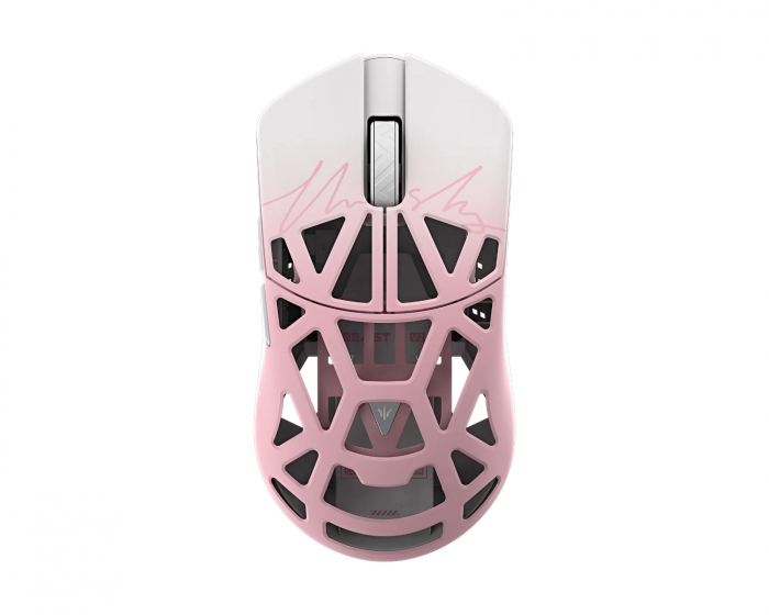 WLMouse Beast X Max V2 Trådløs Gamingmus - Rosa/Hvit