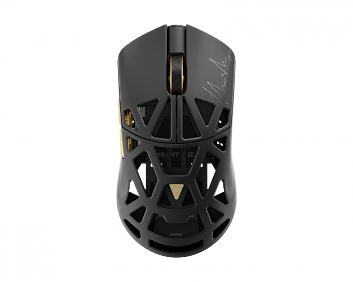 WLMouse Beast X Max V2 Trådløs Gamingmus - Svart/Gull