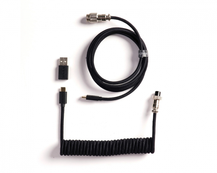 Keychron Coiled Aviator Kabel Straight 8K - Svart