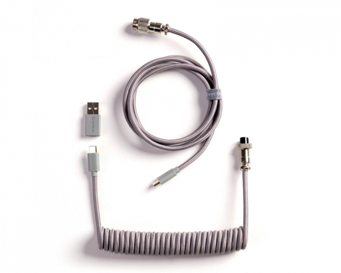 Keychron Coiled Aviator Kabel Straight 8K - Grå