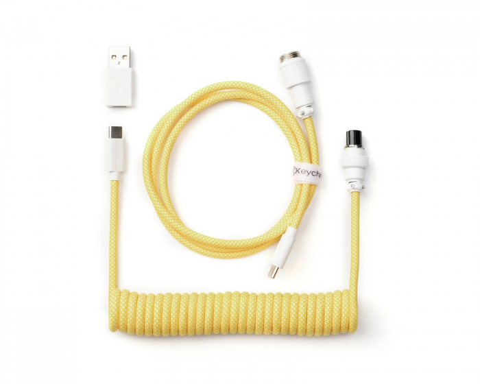 Keychron Coiled Aviator Kabel Straight 8K - Gul