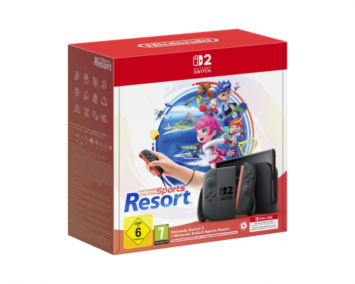 Nintendo Switch 2 Spillkonsoll - Switch Sports Resort + 3 mnd NSO Bundle