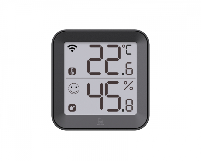 Deltaco Smart Home Smart Termo-hygrometer - Temperatur og luftfuktighet
