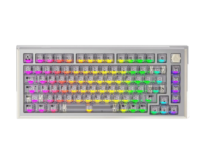 DrunkDeer A75Ultra - 75% Magnetisk ANSI-tastatur [QIAN] - Silver White
