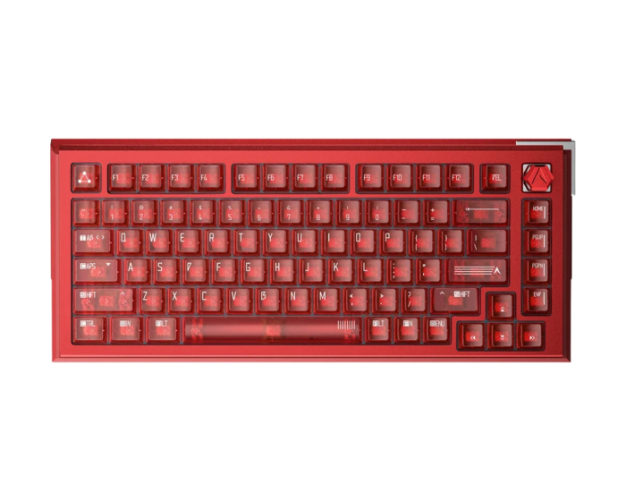 DrunkDeer A75Ultra - 75% Magnetisk ANSI-tastatur [QIAN] - Ruby Red