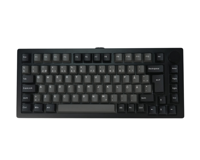 Monsgeek M1 V5 TMR Trådløst Tastatur - Black & Silver [AstroAim Magnetic]