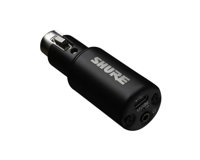 Shure MVX2UG2 - Digitalt lydgrensesnitt - XLR til USB-adapter Gen 2