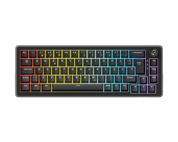 Ducky OK-HE-65 - 65% Mekanisk Tastatur - Nordisk ISO - [Haimu HE Switch]