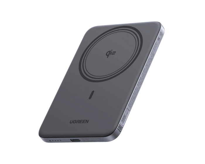 UGREEN MagFlow Air Magnetisk Trådløs Powerbank 5000mAh 20W - Space Gray