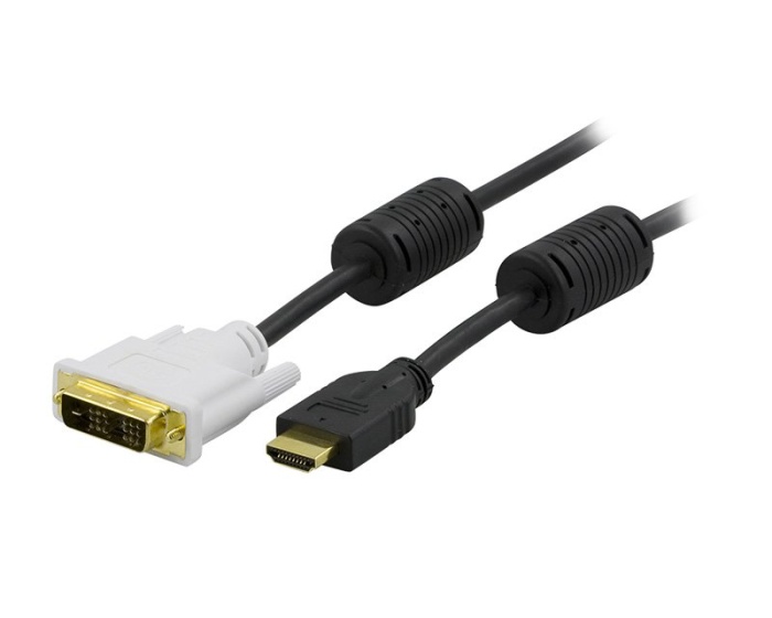 Deltaco HDMI til DVI-D 2m Svart