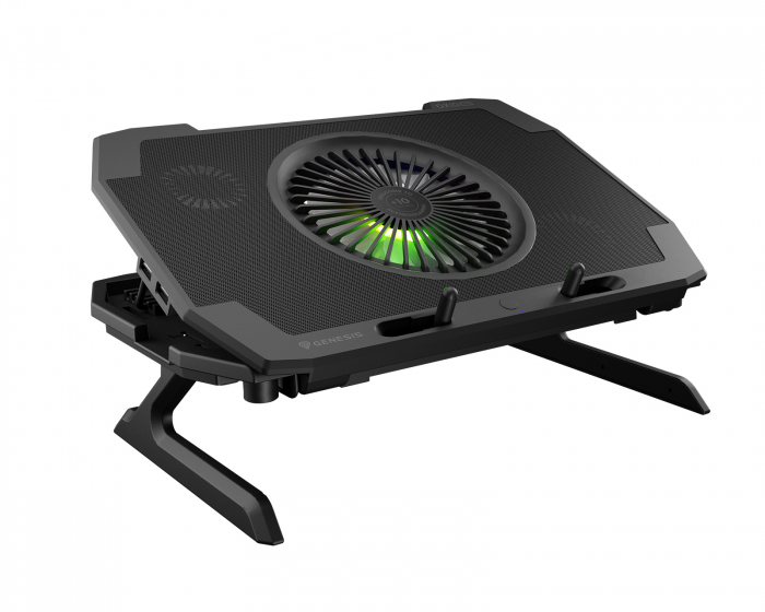 Genesis Oxid 850 RGB Laptop Kjøleplate 15.6”-17.3” - Svart (DEMO)