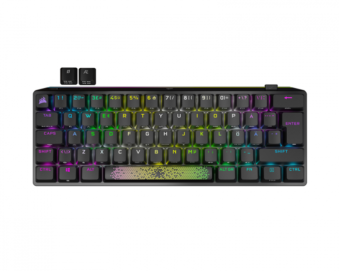 Corsair K70 Pro Mini Wireless RGB Hotswap Trådløs Tastatur [MX Red] - Svart (DEMO)