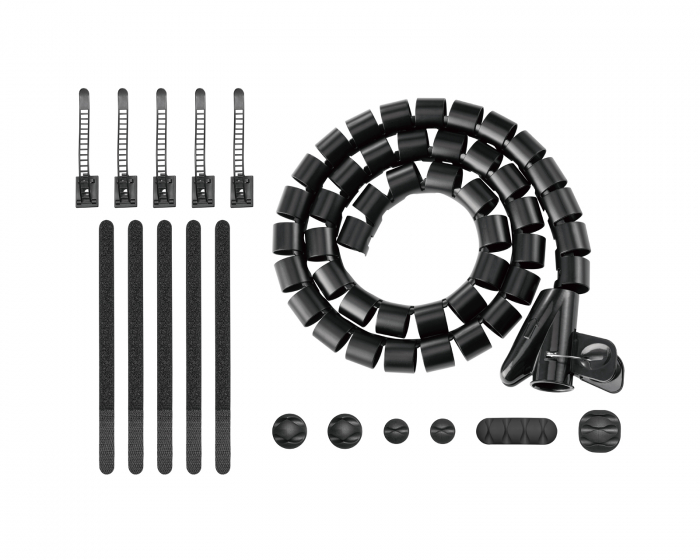 MaxMount Kabelhåndteringssett - Kabelholdere, Kabelbånd & Kabelspole (DEMO)