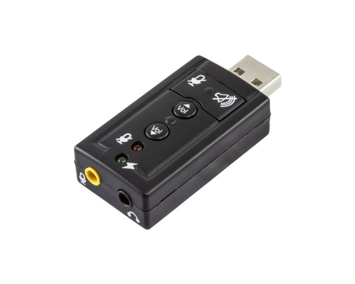 Deltaco USB Lydkort 7.1 2x 3.5mm (DEMO)