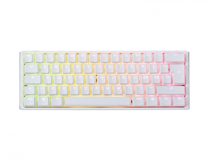 Ducky ONE 3 Mini Pure White RGB Hotswap Tastatur [MX Blue] (DEMO)