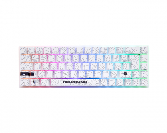 Higround SNOWSTONE Base 65 Hotswap Gaming Tastatur - ISO Nordic [White Flame] (DEMO)